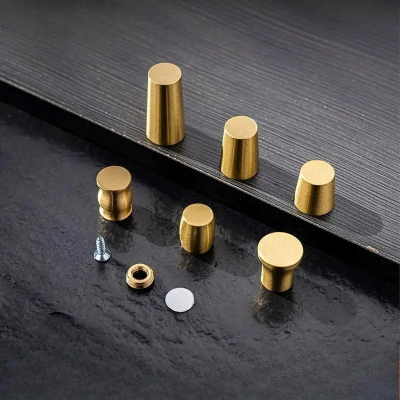 4Pcs Brass Wooden Board Feet Non Slip Sturdy Furniture Riser for Jewelry Box Display Tray Home DIY Craft Decor