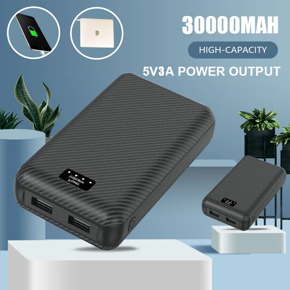 Imagem -03 - Banco de Potência Portátil para Xiaomi Carregador de Bateria Carregamento Rápido Alta Capacidade Powerbank para Iphone 15 14 13 12 30000mah