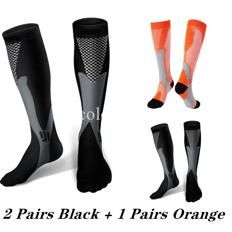 2/3/4 Paar Kompressionssocken Kniehohe Sportsocken Medizinische Pflegestrümpfe Krampfadern Socken Outdoor Radsocken