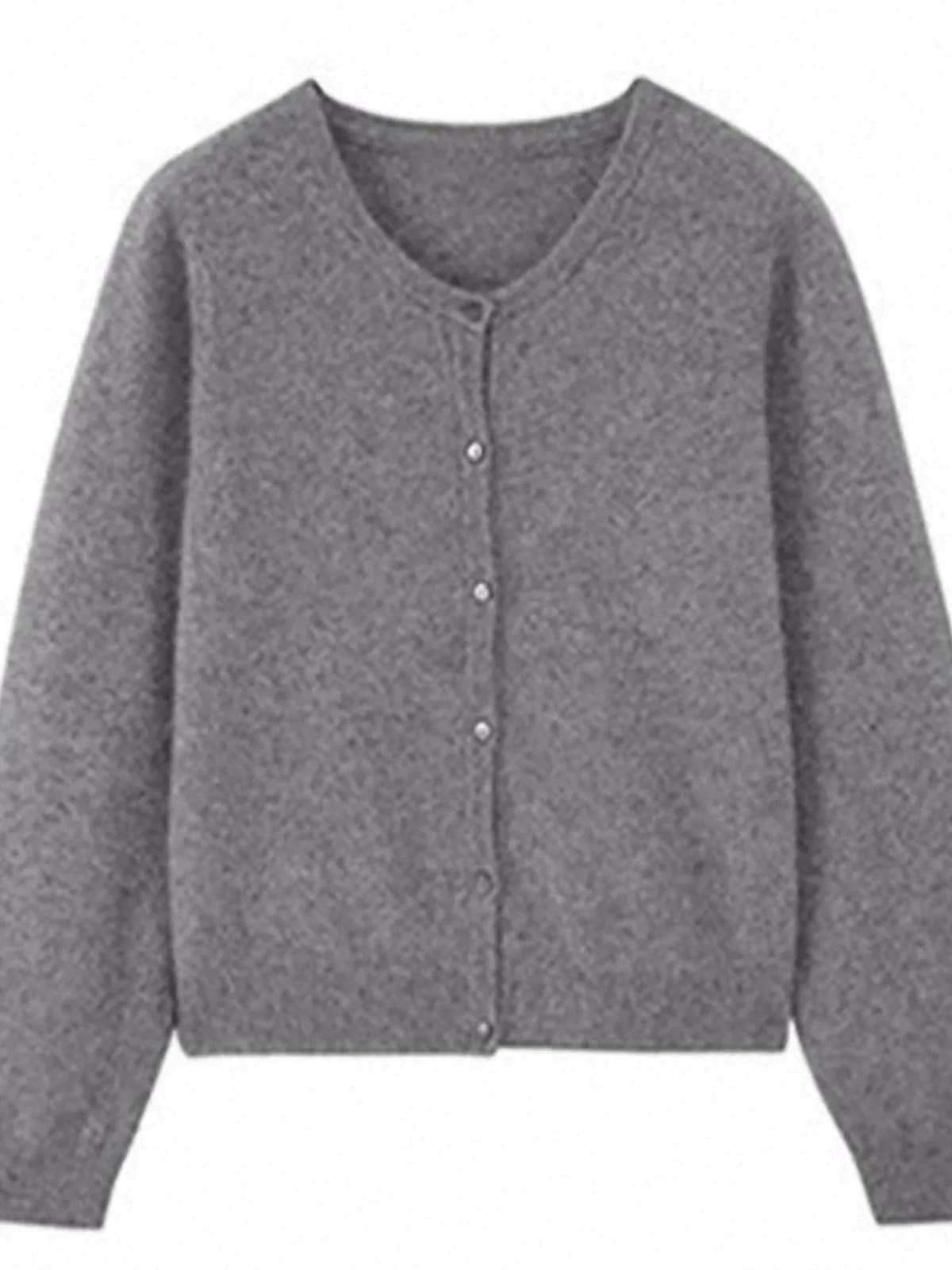 Damski Cienki Rozpinany Sweter z Dzianiny Camere, Prosta Odzież Wierzchnia do Dojazdów do Pracy, Regularny Krój, Długi Sweter Zapinany na Guziki