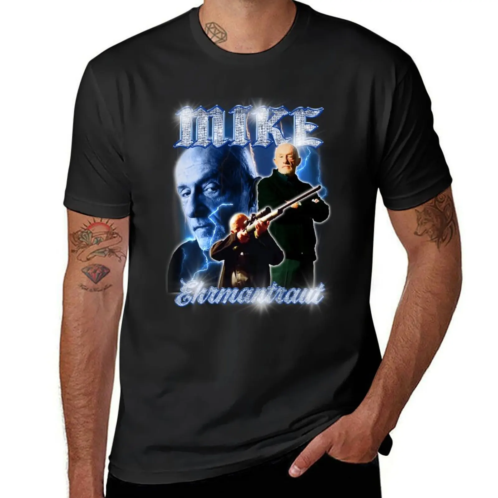 Mike Ehrmantraut Breaking Bad Vintage 90's Retro Bootleg T-Shirt summer top anime clothes mens graphic t-shirts funny