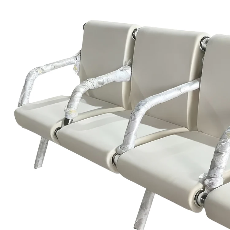 Modern Comfortable Leather Waiting Room Chairs And Bench Hospital Mall Durable Commercial Furniture