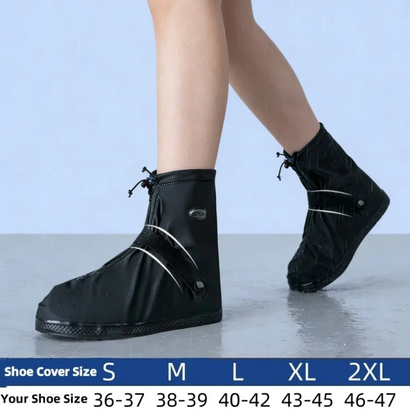 

Summer Waterproof Reusable Anti-Slip Overshoes Shoes Cover Boots Pants Protection Cycling Hiking Fishing Rain Snow Boot Covers