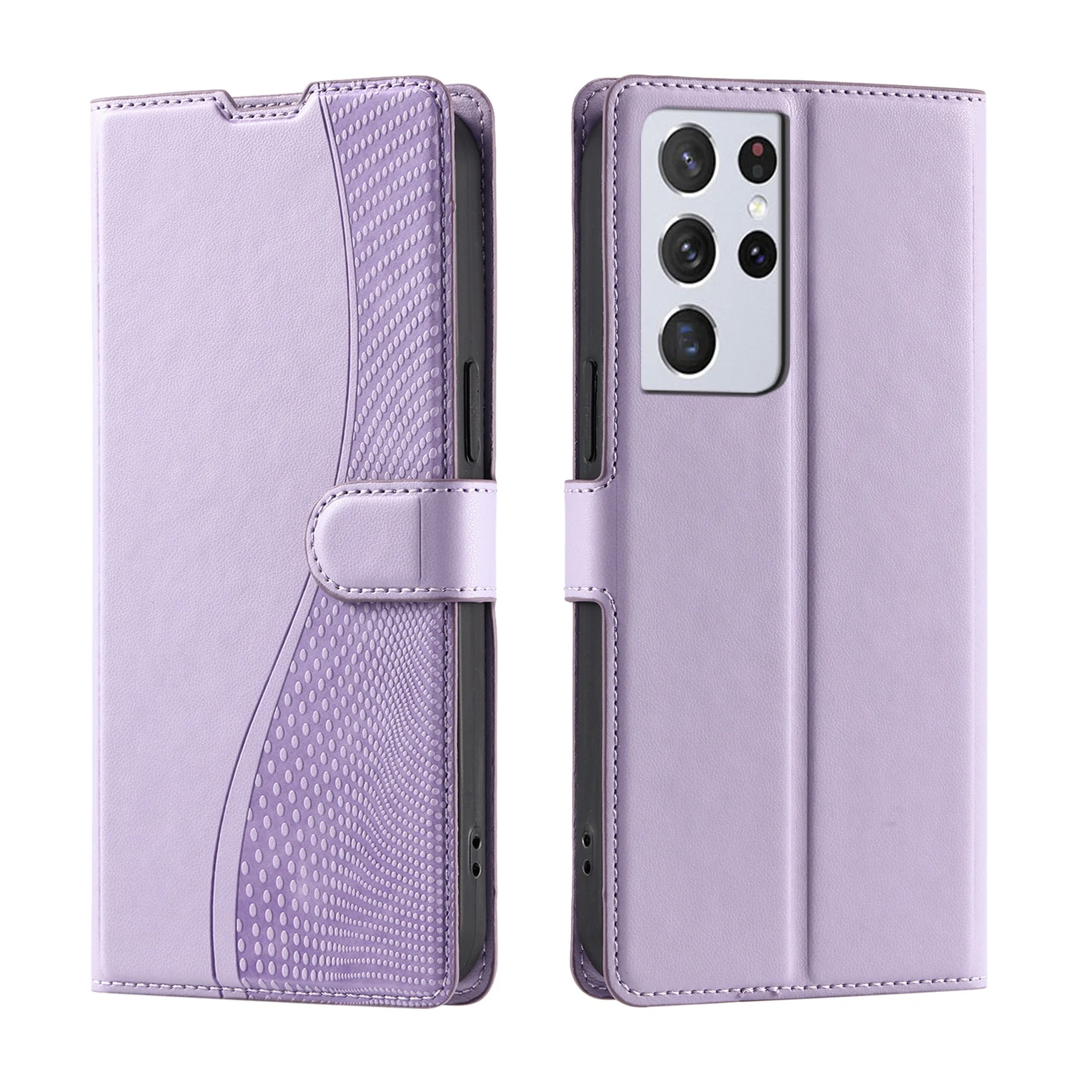 

For Samsung Galaxy S21 Ultra phone case voltage polka dot flip cover leather case