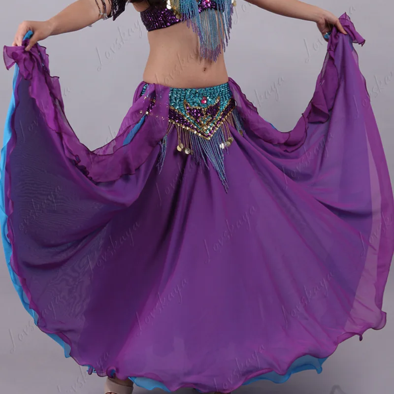 Xinjiang Volkstanz Doppellagiger Chiffon-Swingrock, indisch