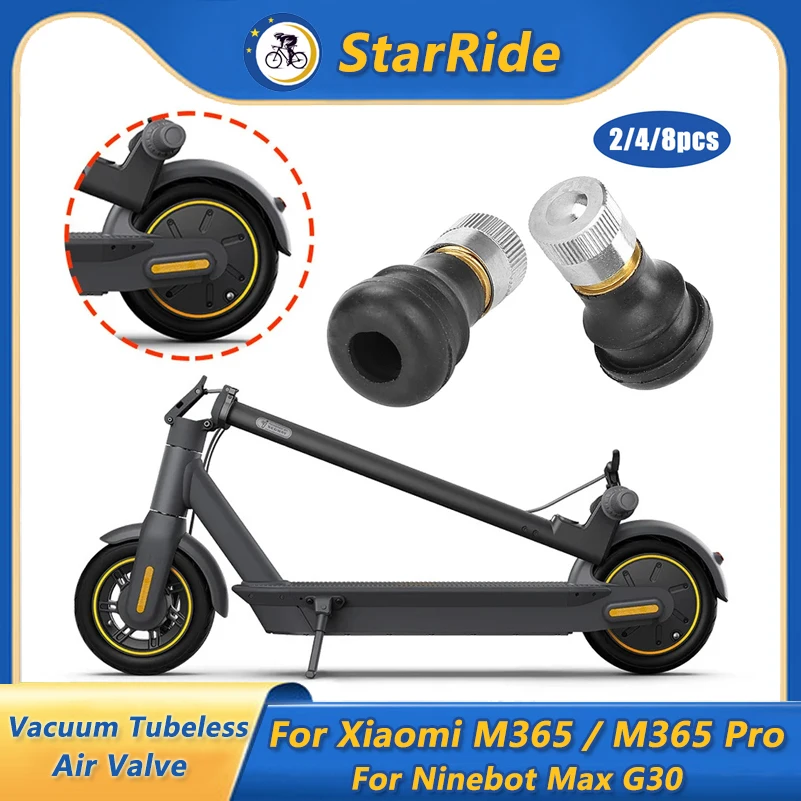 

Vacuum Tubeless Air Valve for Xiaomi M365 Ninebot Max G30 Tires Segway Scooter Parts No Air Leakage Inflatable Air Nozzle Parts