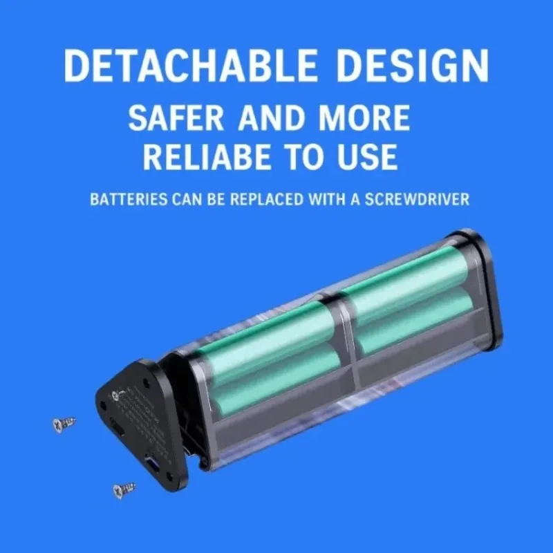 Transparent 6 Slot Charging Power Bank Transparent Mecha LED Light Digital Display For Outdoor Camping Travel Daily Accessory