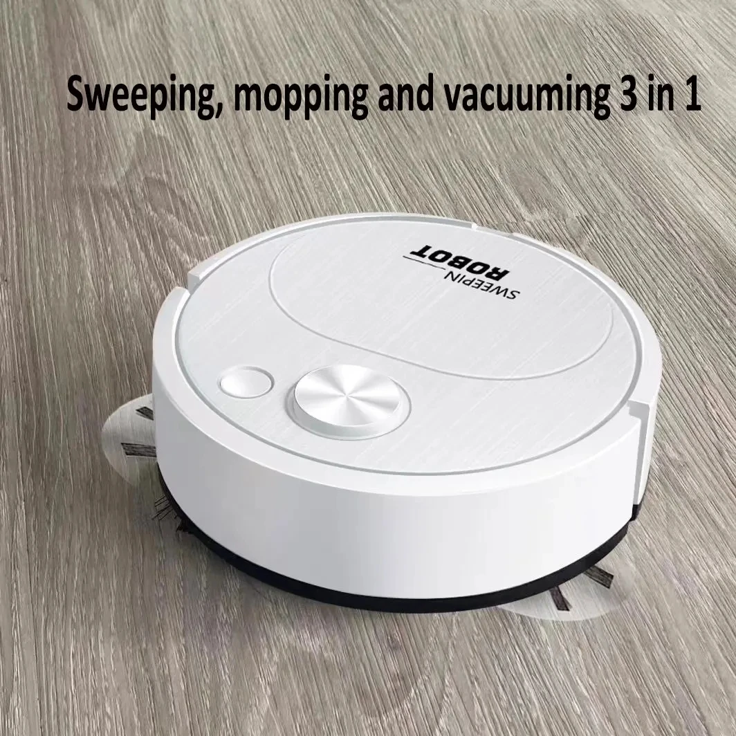 2024 USB Sweeping Robot Vacuum Cleaner Mopping 3 In 1 Smart Wireless 1500Pa Dragging Cleaning Sweep Floor for Home Office