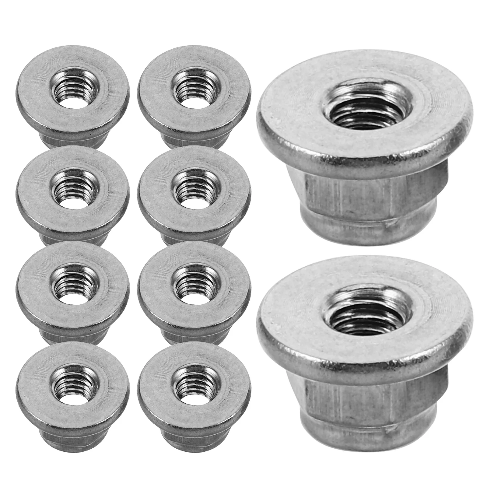 

25Pcs Hexagon Flange Nuts Stainless Steel Metric Nylon Insert Lock Nuts for Industrial Construction Fasteners Mechanical