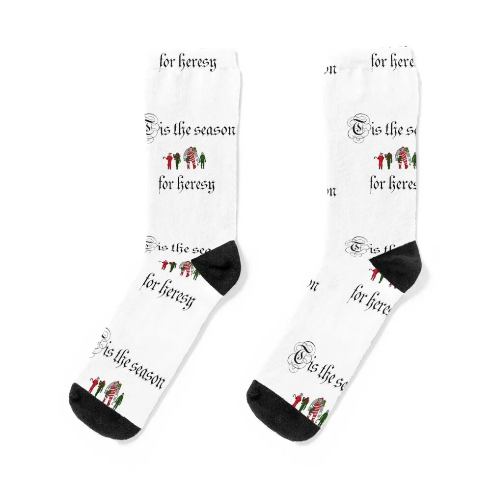 Tis the season for heresy Socks essential Non-slip Socks For Man Women's