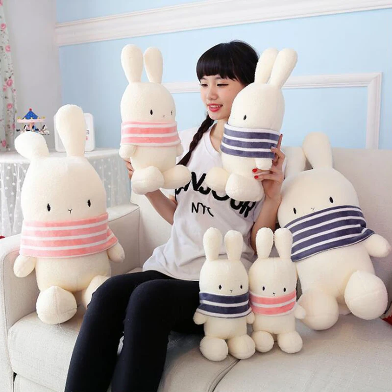 Kawaii Rabbit Plush Bunny Stuffed &Plush Animal Baby Toy Dolls Baby Plushie Toys Rabbit Pillow Christmas Birthday Gifts For Kids