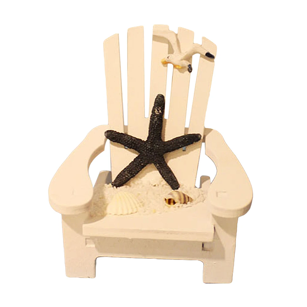 Beach Chair Decoration Decorations Ornament Coastal Accents Tabletop Toy Bathroom Themed Bamboo
