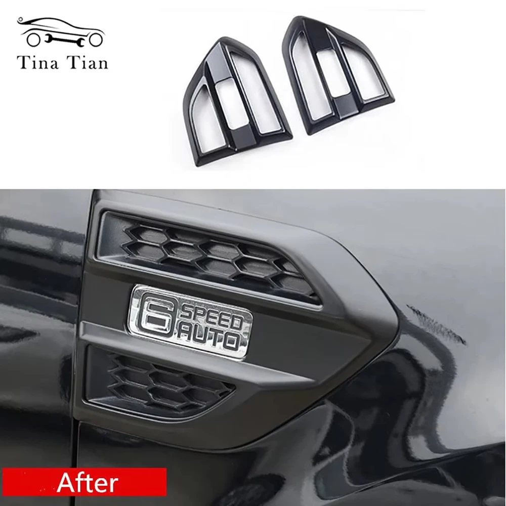 

Fit For FORD RANGER Everest Endeavor 2016 -2019 Car Accessories ABS Matte Black Fender Side Guards