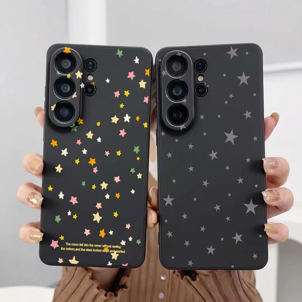 Starry Sky Pattern Phone Case For Samsung Galaxy S26 S25 S24 S23 S22 S21 S20 Pro Edge Ultra Plus FE 5G Black Cover