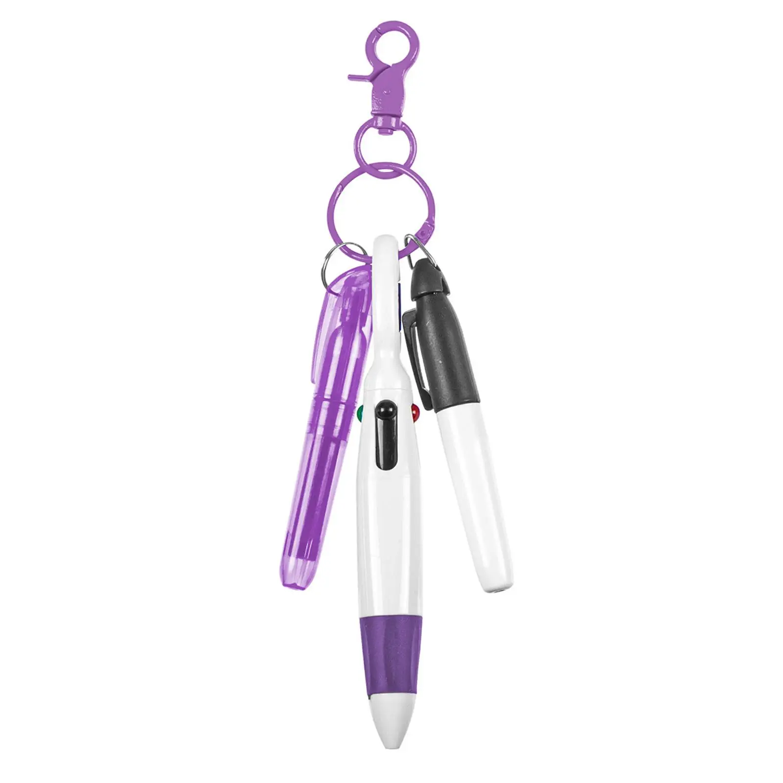 2-4pack Pen with Carabiner Clip Nurses Day Gift Multipurpose Shuttle Pen