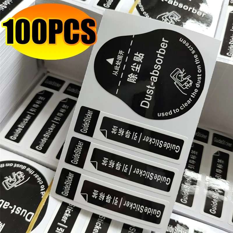 10/50/100PCS Phone Screen Dust Abosorber LCD De Dust Sticker Screen Dust Remover for Laptop Phone PC Computer Screen Camera Lens