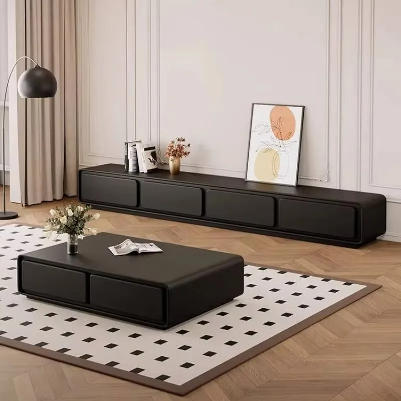 European Style TV Stand with Open Shelves, Multi-scene TV Cabinet, Home Furniture for Lounge & Apartment