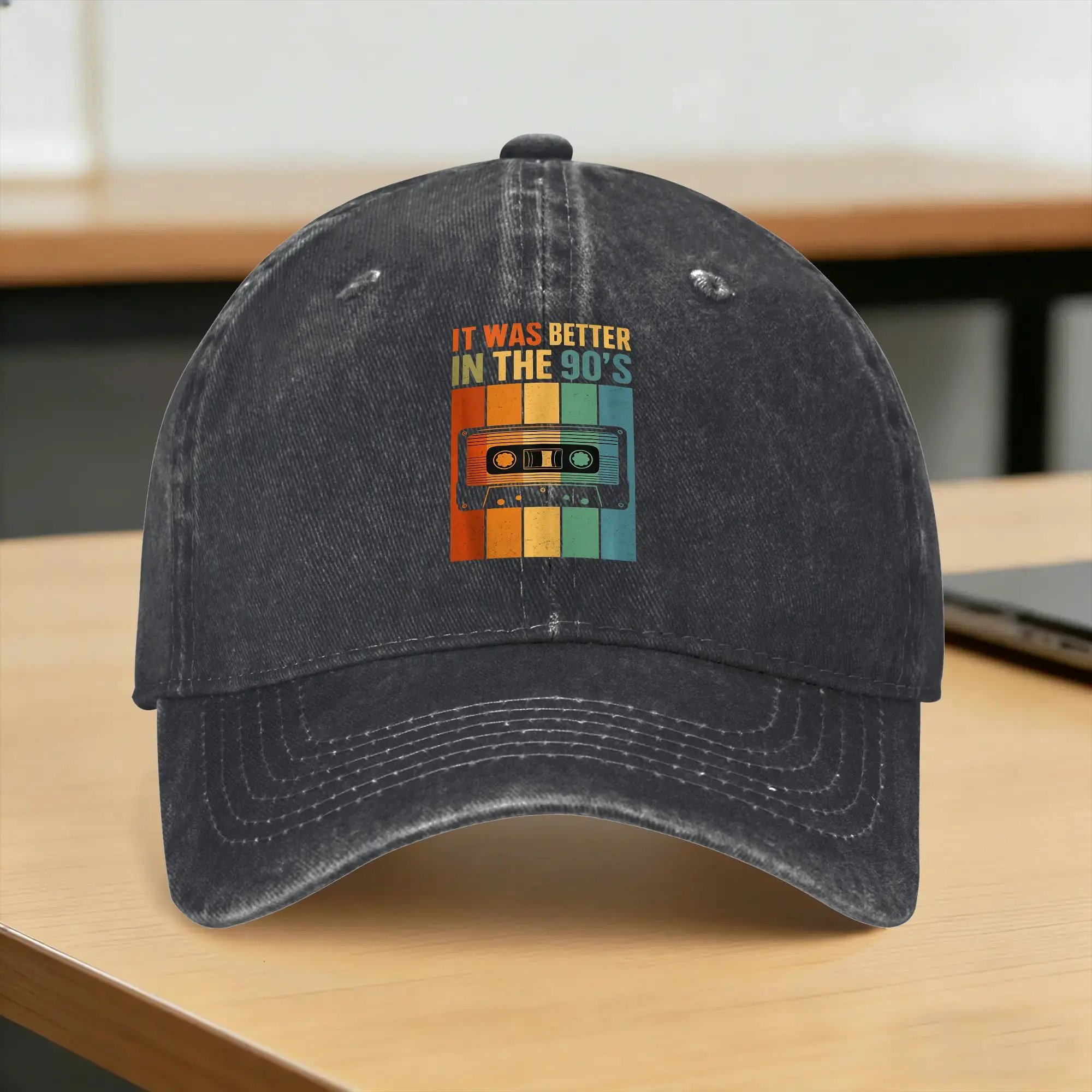 It was Better in The 90s Washed Baseball Cap  y2k Funny Sun Hip Hop Hats Spring Men Adult Tennis Skate Snapback Cap