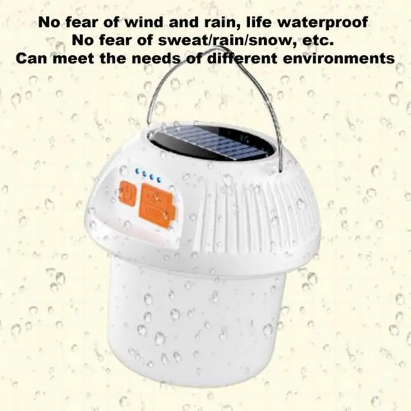 LED Tent Light IP45 Waterproof Outdoor Lamp With 3 Light Modes Power Bank Rechargeable Portable Light For Camping Hiking Power