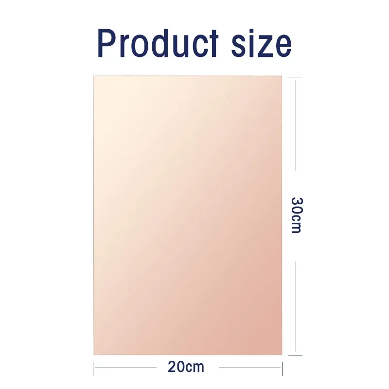 1 pz FR4 PCB singolo lato rame placcato piastra 12x18cm 15x20cm 20x30cm laminato circuito fai da te schede universali