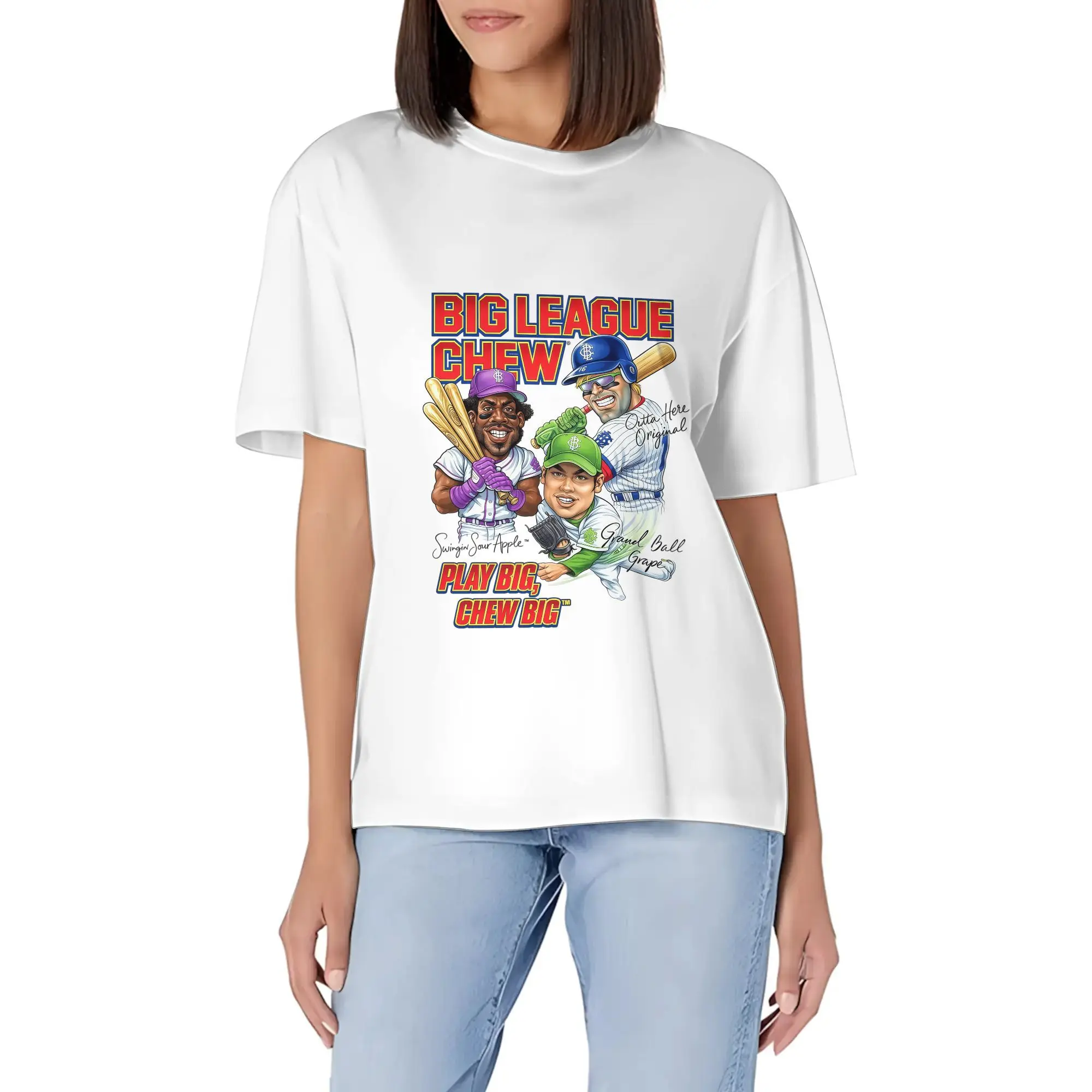 Big League Chew Womens & Big Womens Graphic Tee Shirt, Sizes S 3XL