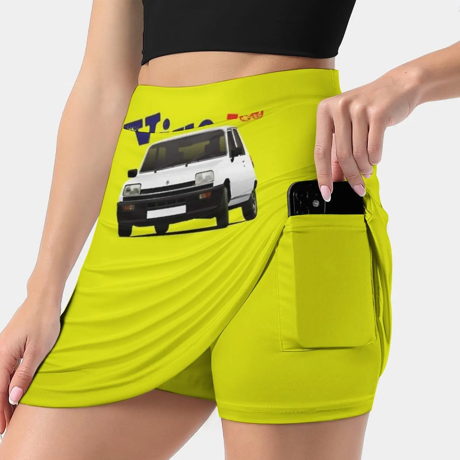 Vive La 5-White Women's skirt Y2K Summer Clothes 2022 Kpop Style Trouser Skirt With Pocket 5 France Automobile Cars Auto