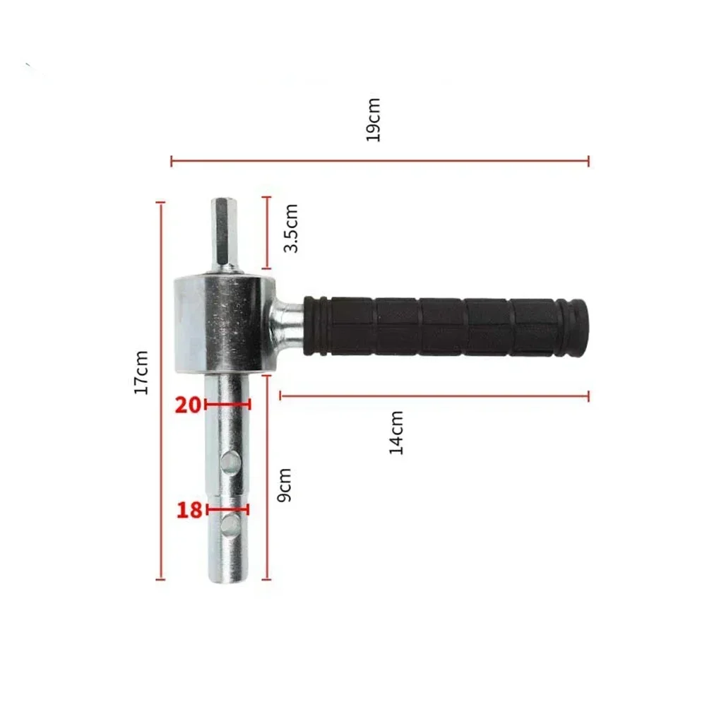 Hex Adapter Ice Auger Drill Adapter Electric Ice Drill Bit Connection Handle Adapter For 18mm And 20mm Quick-connect Couplings
