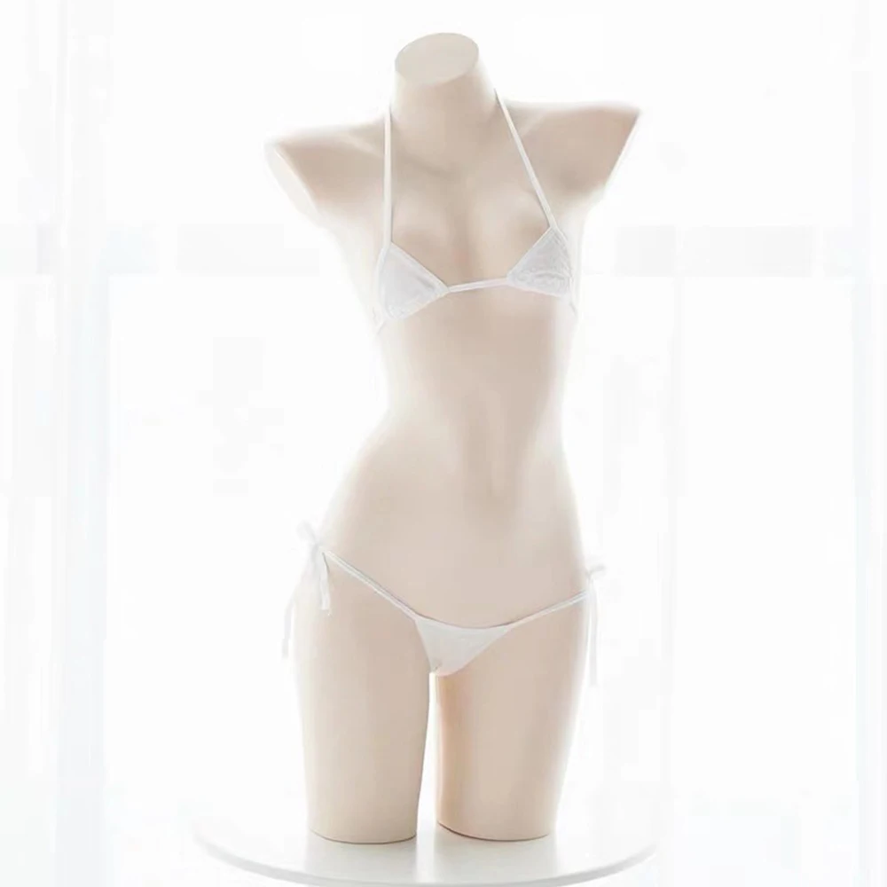 Nightwear Colors Women Underwear Alluring 2PC Women\\\'s Sexy Lingerie Pajama Set Mini Bikini + Strappy Underwear