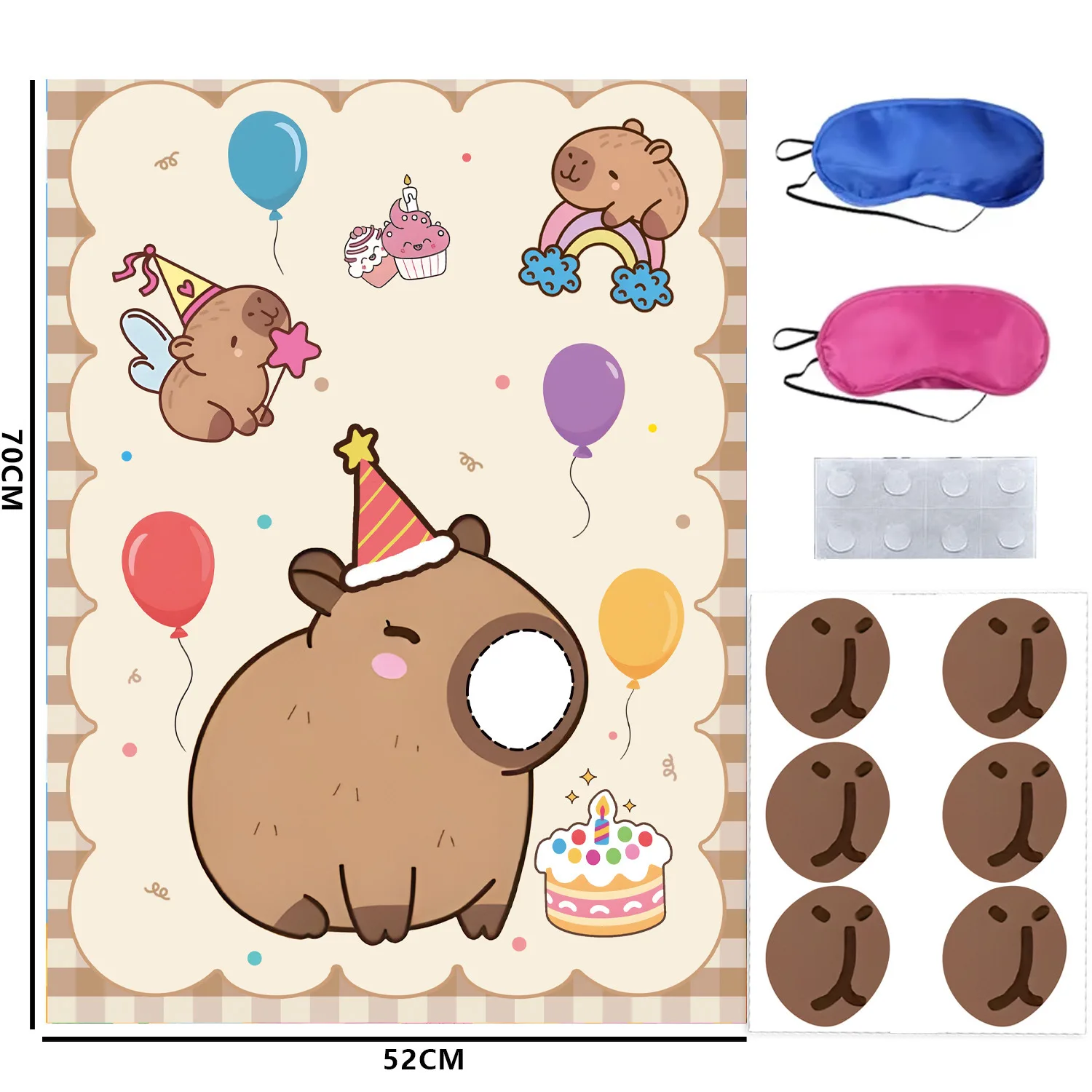 Verjaardag Decoratie Capybara Verjaardag Uitnodigingskaart Cup Tafelkleed Plaat Servet Poster Baby Douche Verjaardag Meisje Feestartikelen