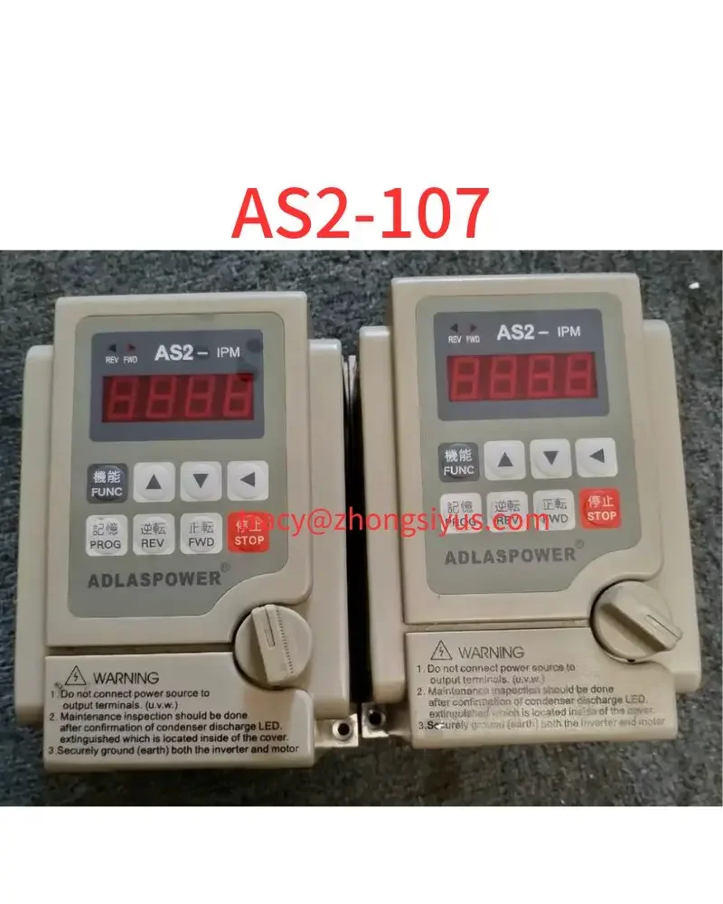 Used frequency converter, 0.75 kw, AS2-107, normal function