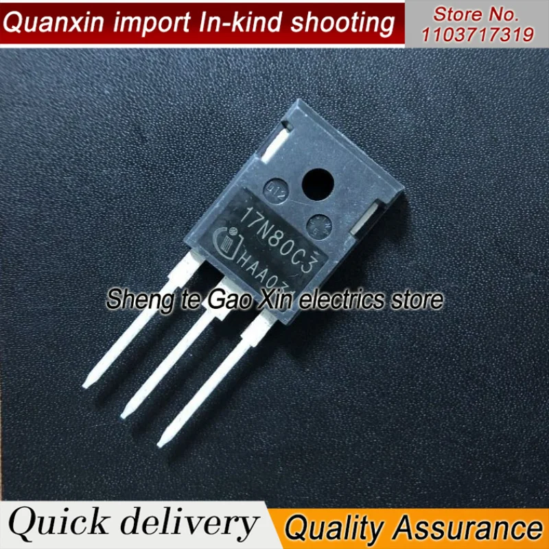 5PCS-10PCS 17N80C3 SPW17N80C3  TO-247 800V 17A  Imported Original Best Quality In Stock Fast Shipping