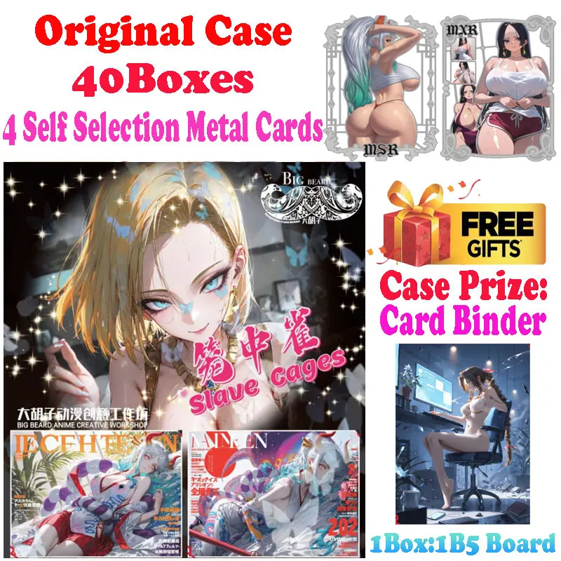 

Wholesale 2025 Lastest B5 Size Slave Cages Goddess Story Collection Card Board Waifu Miko TCG Doujin Toys And Hobby Gift