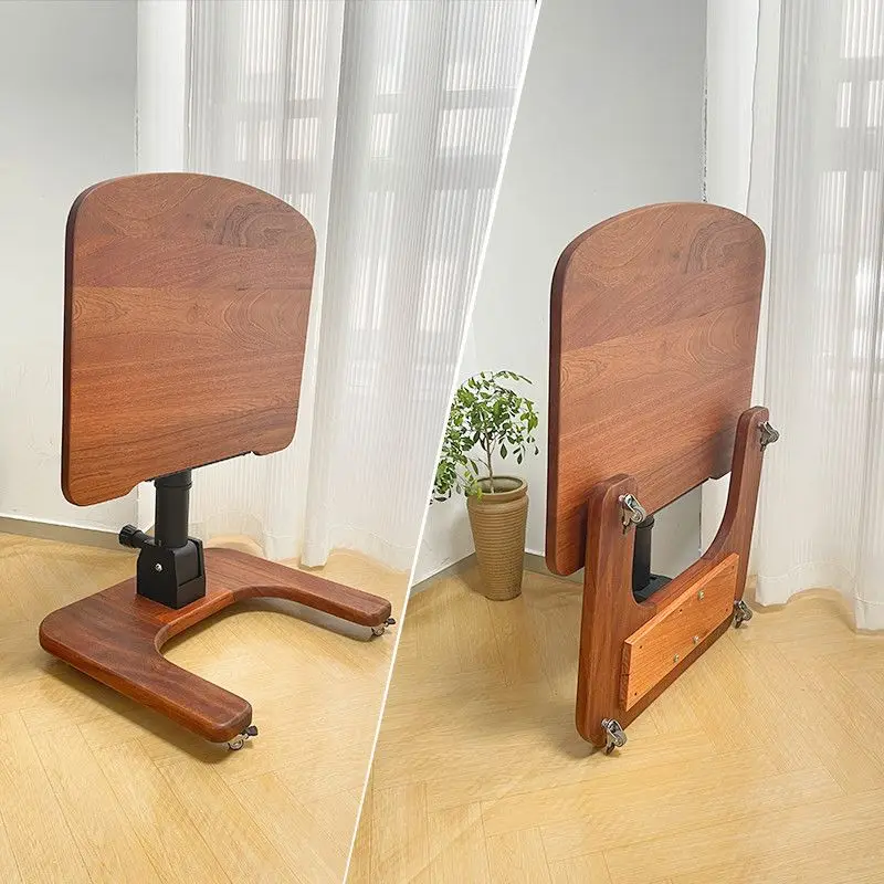 Mobile foldable lifting table Solid wood household bedroom Window desk Small apartment simple office computer desk