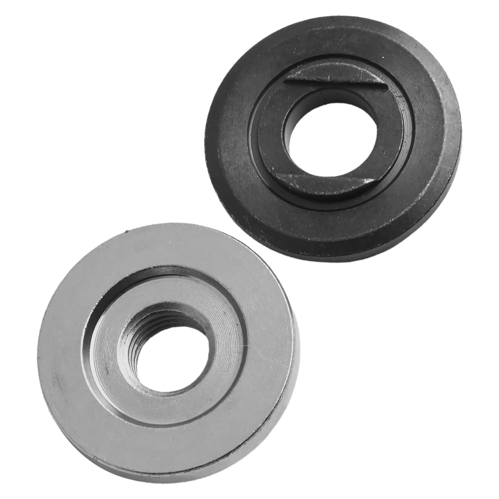 Placa de pressão de metal para moedor de ângulo, 2 peças 5/8-11 rosca, porca de flange interna e externa, moedor de ângulo, placa de pressão de metal