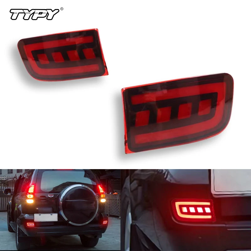 

LED Rear Bumper Light DRL For Toyota Prado 120 FJ120 LC120 J12 4Runner 2003 2004 2005 2006 2007 2008 2009 Brake Turn Signal Lamp