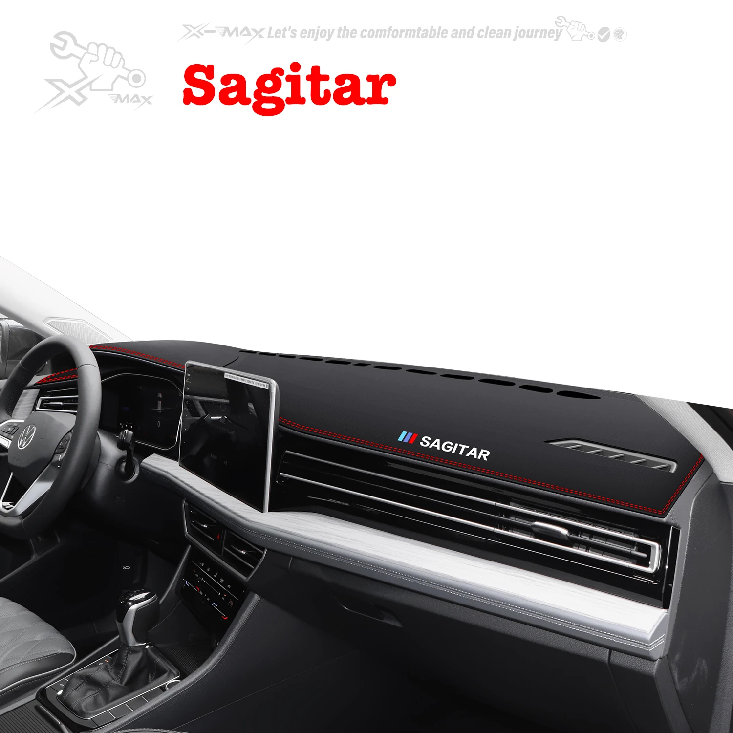 

Left-hand Drive Car Dashboard Mat VW Sagitar 2006-2024 Light Blocking Pad Center Console Dash Mat Sunshield protector