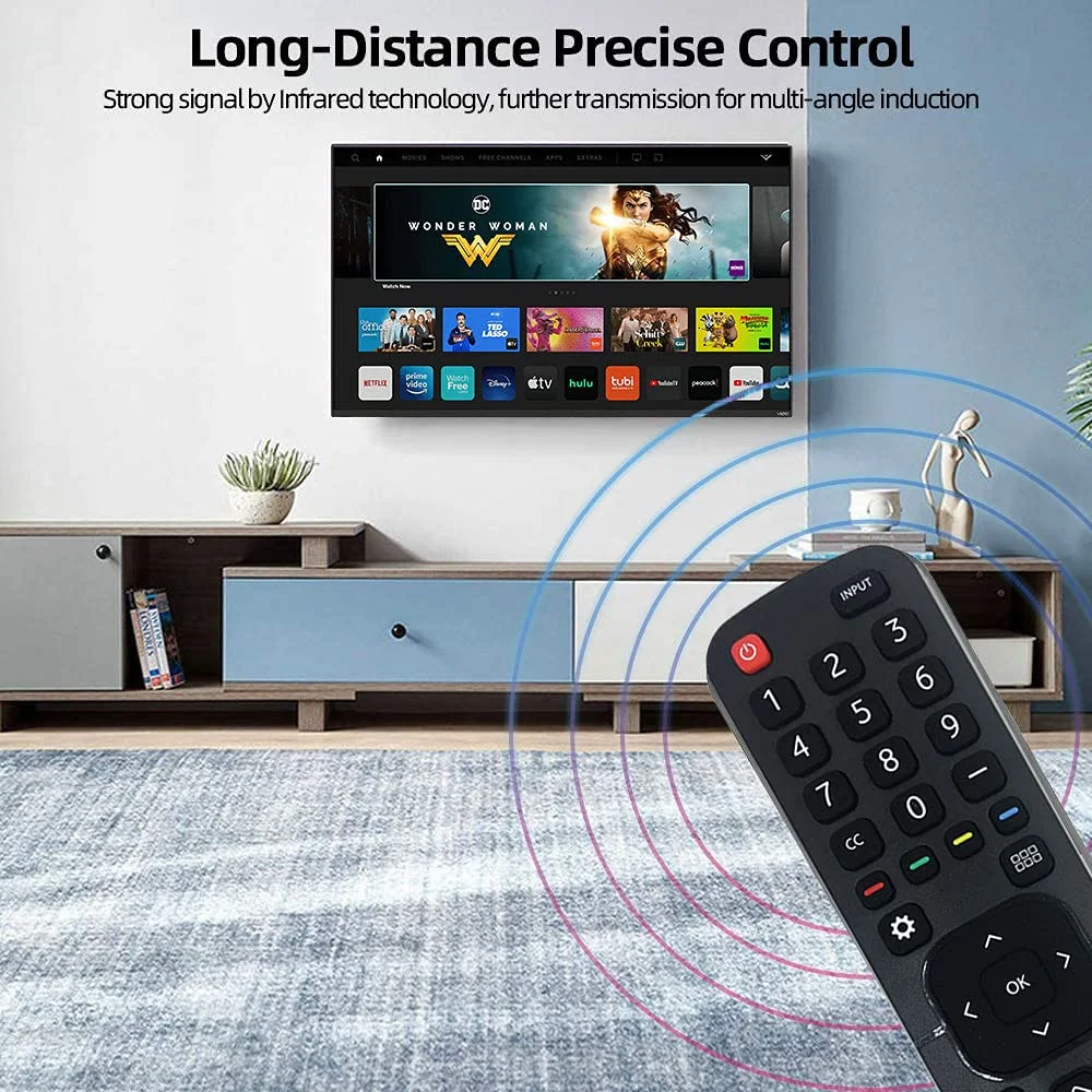 EN2A27 SMATAR New Replacement Hisense TV Remote Control for Hisense 4K LED Smart TVs EN2A127H EN2A27HT EN2AN27H EN2AS27H EN2D27