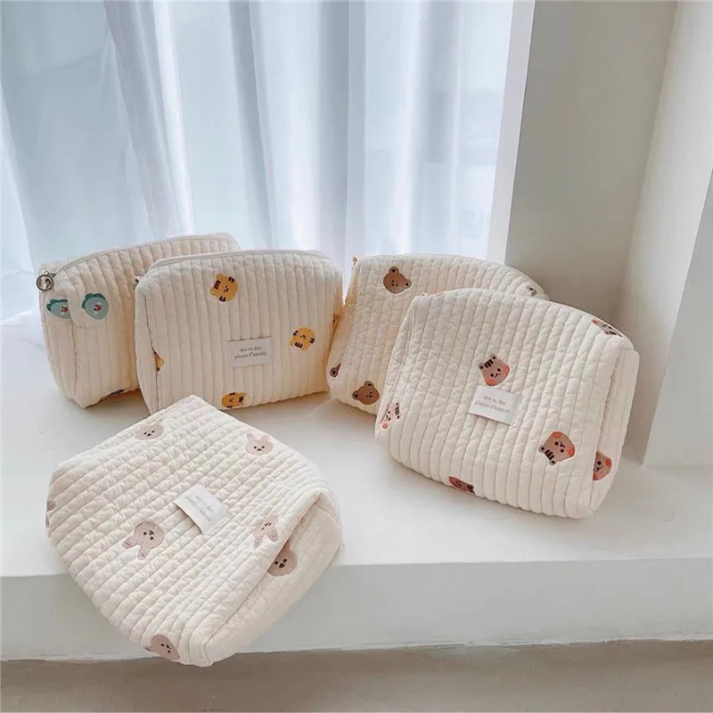 Embroidered Mommy Bag Handbag Stroller Organizer Bag Kids Zipper Portable Diaper Wet Bag Storage Bag Baby Accessories Newborn