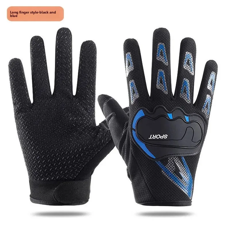 قفازات ركوب الدراجات النارية في الهواء الطلق، مضادة للانزلاق، مقاومة للاهتراء، متوافقة مع قفازات الدراجات النارية الرياضية القابلة للتنفس #1