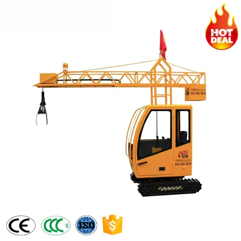 Kids Mini Tower Crane Amusement Heavy Machine