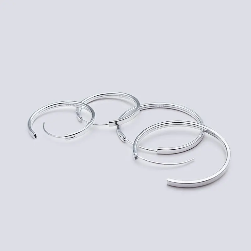 Neue modische Creolen für Damen, luxuriöser Qualitätsschmuck, Großhandel, Trendschmuck, 30–60 mm, ALC009 – Detail 3
