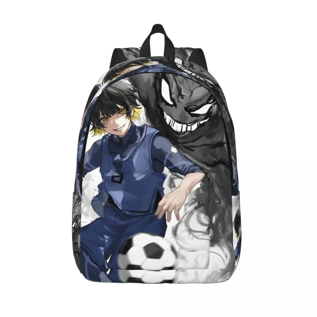 

Blue Lock Bachira Yoichi Isagi Backpack for Men Women Fashion Student Hiking Travel Daypack College Shoulder Bag with Pocket