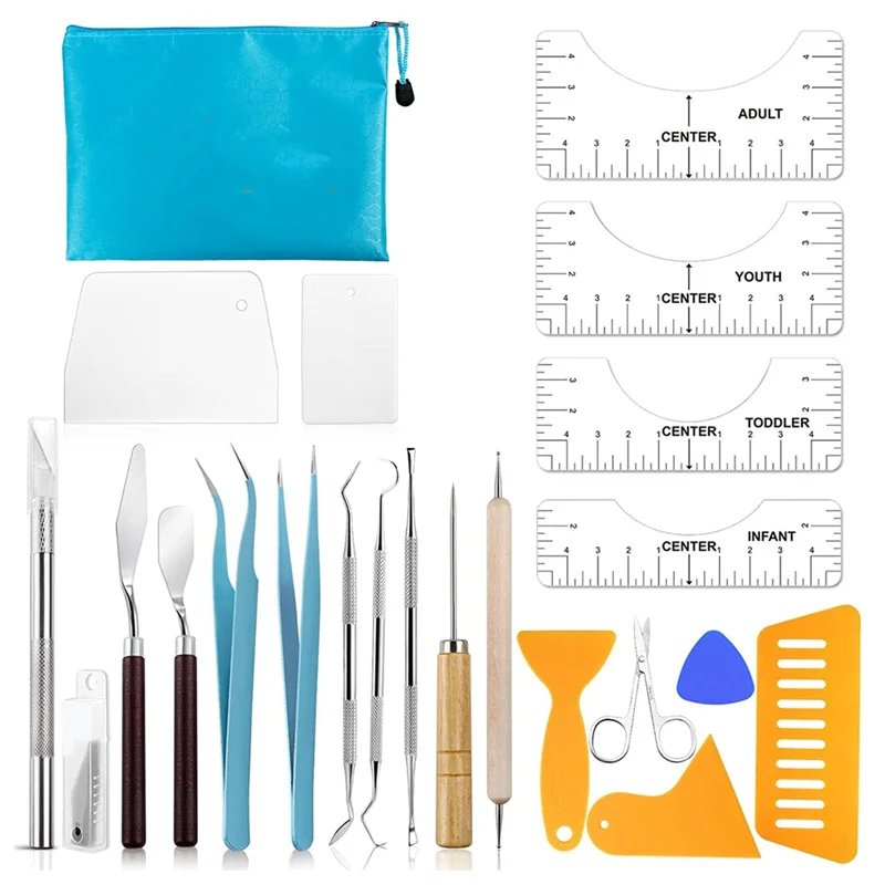 دليل مسطرة معظم القمصان، تصميم مركزي لمحاذاة الفينيل، مسطرة القميص لمحاذاة الفينيل، مجموعة أدوات النقش على شكل زهرة مجففة