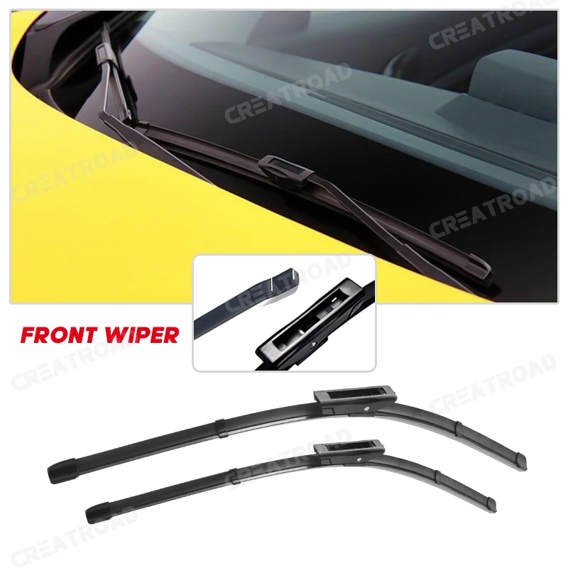 Wiper LHD Front & Rear Wiper Blades Set For Dacia Renault Sandero 2015 - 2019 Windshield Windscreen Window Brush 22\