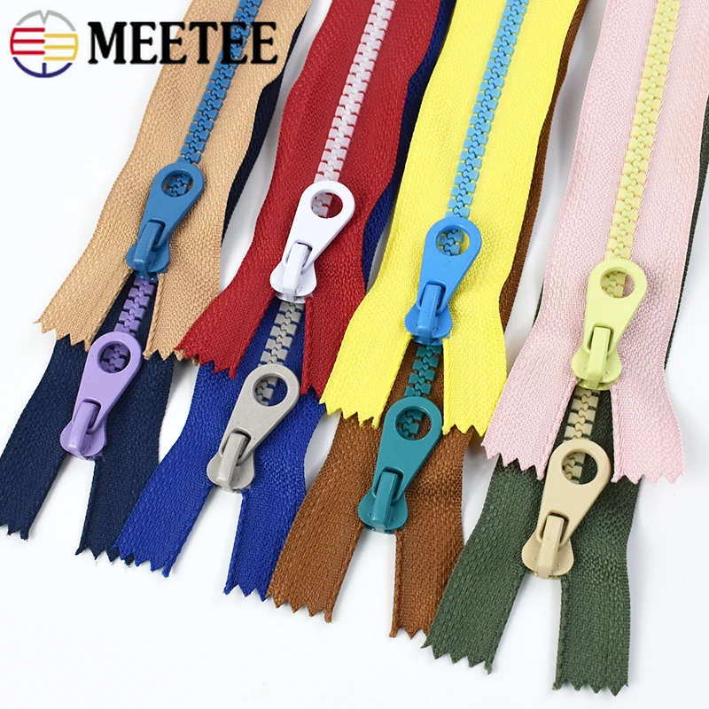 

2/5Pcs 5# Resin Zippers with Sliders Pencil Bag Closure Zipper Tapes Pocket Backpack Zips Repair Kit DIY Bags Sewing Accessories