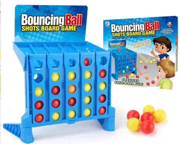 

Bounce Continuous Shooting Bounce Game Children's Educational Toys 4 Shots Connect Board Game Kids Children Family Match Game