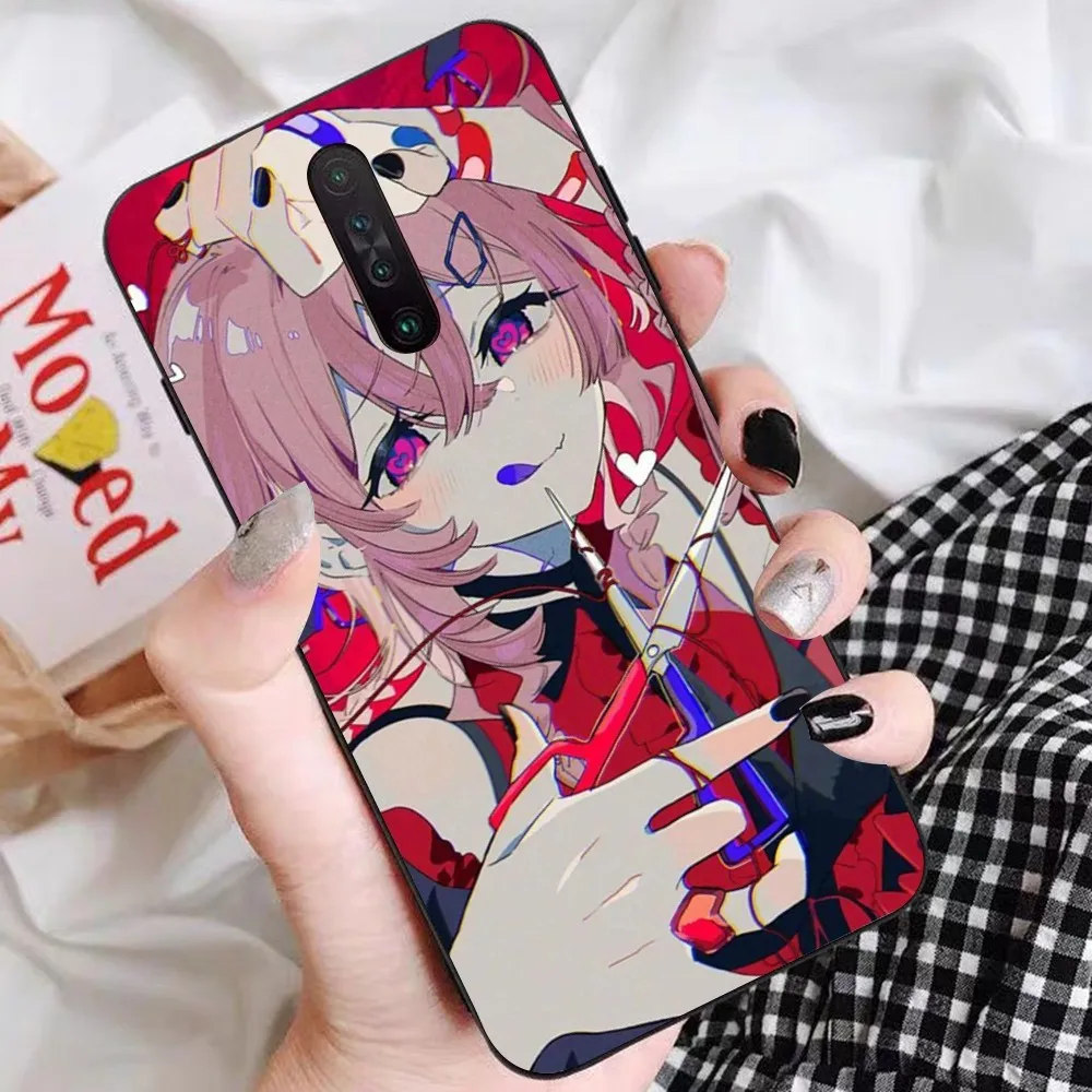 Coque de téléphone Anime Girl pour Redmi, 5, 6, 7, 8, 9, 10 Plus Pro, 6, 7, 8, 9 A, GO, K20, K30, K40 Pro Plus, F3, mignon