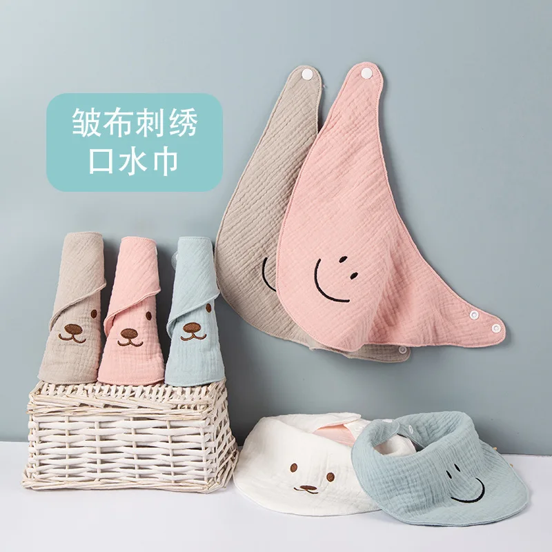 

Baby Bibs Infant Cotton Solid Candy Color Triangle Scarf Feeding Saliva Towel Bandana Burp Cloth for Newborn Boys Girls Bib