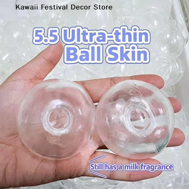 【K】 DIY Empty Ball Skin 1/2pcs Rebound Handmade Toy Creative Decompression Ball Blank Material for Kids Adults Gift Idea