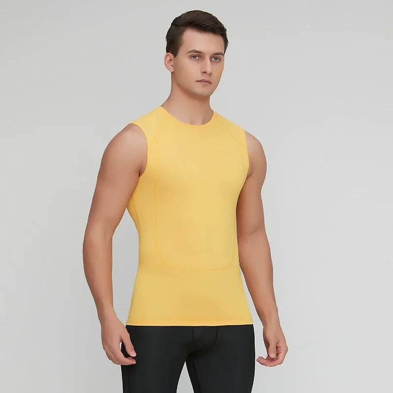 Basketball Training Tight Tank Top Men Fitness Gym Running Quick Dry Compression Sleeveless Undershirt Casual Bodybuilding Vest